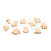 Lot 10 formes noël carton assorties à suspendre - Image principale