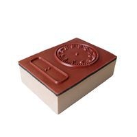 Lot de 3 tampons en bois horloge 7 x 5 cm - Image 7