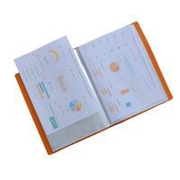 Reliure plastique 20 volets orange - Image 3