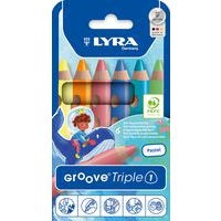 Etui 6 crayons groove triple one pastel - Image principale