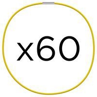 Elastique Phenyx 17x22 jaune (lot de 60 pièces) - Image principale