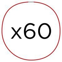 Elastique Phenyx 24x32 rouge (lot 60 pièces) - Image principale