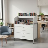 Meuble CD/DVD Ellipse caisson blanc - tube - Manutan Expert - Image 4