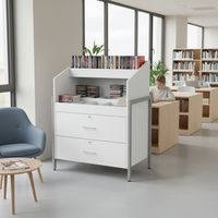 Meuble CD/DVD Ellipse caisson blanc - tube - Manutan Expert - Image 2