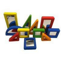 Lot de 10 miroirs assortis de formes variées avec sac de rangement - Image 3