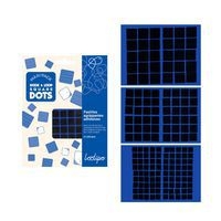 Maxi pack pastilles agrippantes adhésives carrées noires - Image principale