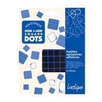 Maxi pack pastilles agrippantes adhésives carrées noires - Image 3