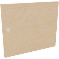 Porte 1 case avec serrure à clé avec fente érable blanc - Image principale