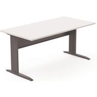 Table en pied L avec carter L160 cm - Idol - Eol - Image principale