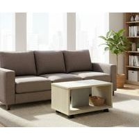 Table basse Identité à roulettes Argent/Chêne - Image 3