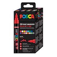 Set 16 marqueurs brush couleurs assorties - Image principale