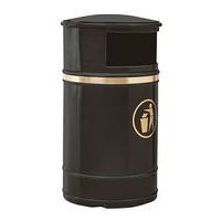 Poubelle Morvan 40 L avec serrure - noir - Image principale