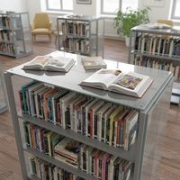 Toit de finition Ellipse en verre dépoli pour rayonnage double face - Image 2