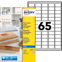 Lot de 1625 Mini étiquette transparente 38,1 x 21,2 mm - Impression jet d'encre - Image principale