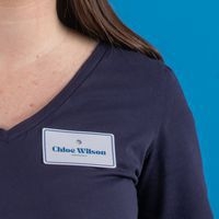 Lot de 200 Badge adhésif textile avec contour couleur - Image 2