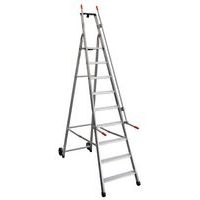 Escabeau Mayorà avec rampe de sécurité et roues - 5 à 9 marches - Facal - Image 5