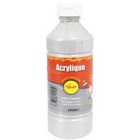 Flacon 500 ml gouache acrylique pichon - argent - Image 5