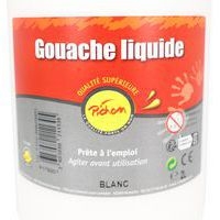 Flacon 2 litres gouache pichon avec bec verseur - blanc - Image 2