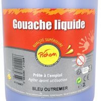 Flacon 2 litres gouache pichon avec bec verseur - bleu outremer - Image 3