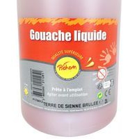 Flacon 2 litres gouache pichon avec bec verseur - sienne brûlée - Image 4