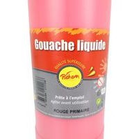 Flacon 1 litre gouache pichon avec bec verseur - rouge primaire (magenta) - Image 2