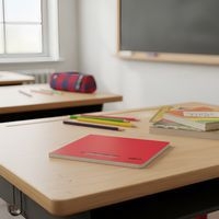 Cahier polypropylène 90g 96 pages seyes 17x22 cm  - rouge - Image 4