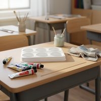 Palettes de peinture à 6 compartiments - Classmates - Lot de 10 - Image 2