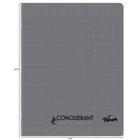 Cahier polypropylène 90g 96 pages seyes 17x22 cm - gris - Image 3