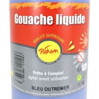 Flacon 1 litre gouache pichon avec bec verseur - bleu outremer - Image 2