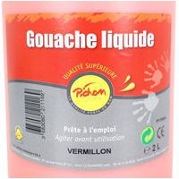 Flacon 2 litres gouache pichon avec bec verseur - vermillon - Image 6