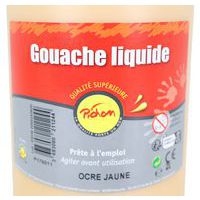 Flacon 2 litres gouache pichon avec bec verseur - ocre jaune - Image 2