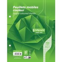 7000, Feuillets mobiles s/film 17x22 vert 100p séyès 80g - Image principale
