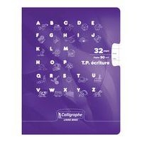 Cahier maternelle 17x22 cm 32 pages 90g 1 feuille unie, 1 feuille lignée 5mm - Image principale