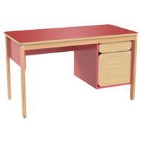 Chaire de professeur Lili avec un caisson et un tiroir - Image 3