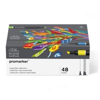 Coffret 48 promarkers assortis double pointe - Image 3