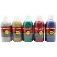 Assortiment 5 flacons 250ml gel pailleté Pichon - Image principale