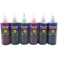 Lot de 6 flacons 200 ml encre à dessiner gel Pichon couleurs assorties - Image principale