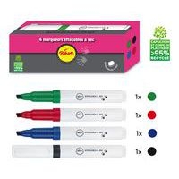 Boite 4 marqueurs effaçables à sec PICHON pointe biseautée - Image principale