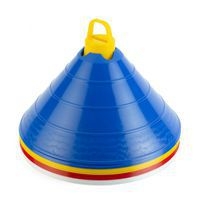 Lot de 12 plots multi-marker géant avec support de transport - Image principale