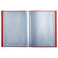 Reliure plastique 30 volets transparents A4 - Rouge - Image 4