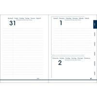 Agenda journalier 12x17 pastel parme+élastique août-juillet - Image 2