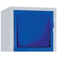 Armoire reception ligne sale 1 colonne 1 trappe Gris/bleu - Image 3