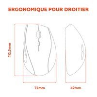 Souris sans fil carbone avec socle de recharge - Mobility Lab - Image 3