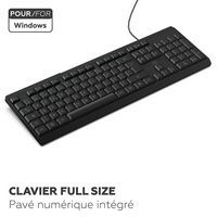 Ensemble Clavier + Souris filaires CF100 - Mobility Lab - Image 6