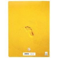 Cahier piqûre 96 pages 24x32 cm seyes super 90g - Jaune - Image 2