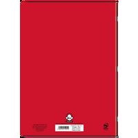 Cahier 96 pages Seyes 21x29.7 cm 80G - Polypropylène rouge - Image 2