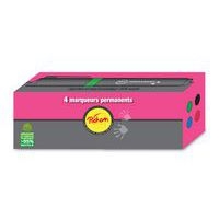 Boite de 4 marqueurs pointe ogive Pichon - Image 2