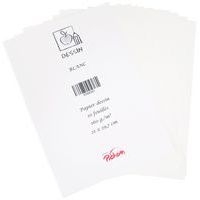 Feuille de dessin 160 g blanc 21 x 29,7 (Pochette de 10) - Image principale