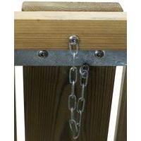 Poubelle carrée Kerguélen 50L - pin traité - Manutan Expert - Image 4