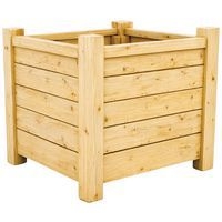 Jardinière Ventoux carrée 95x95x95 cm - pin traité - Image principale
